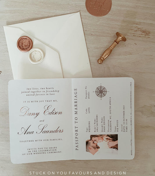 Passport Invitation Set