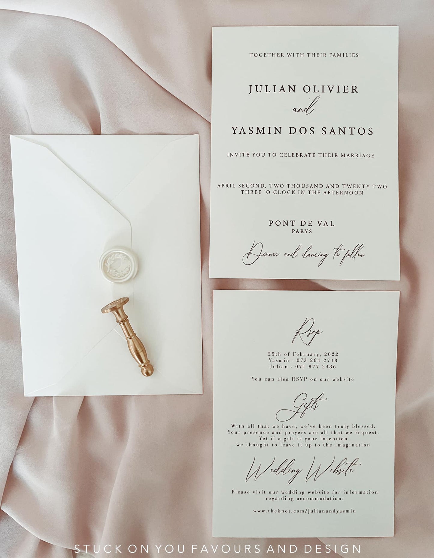 Minimalistic Invitation Set - Style Yasmin