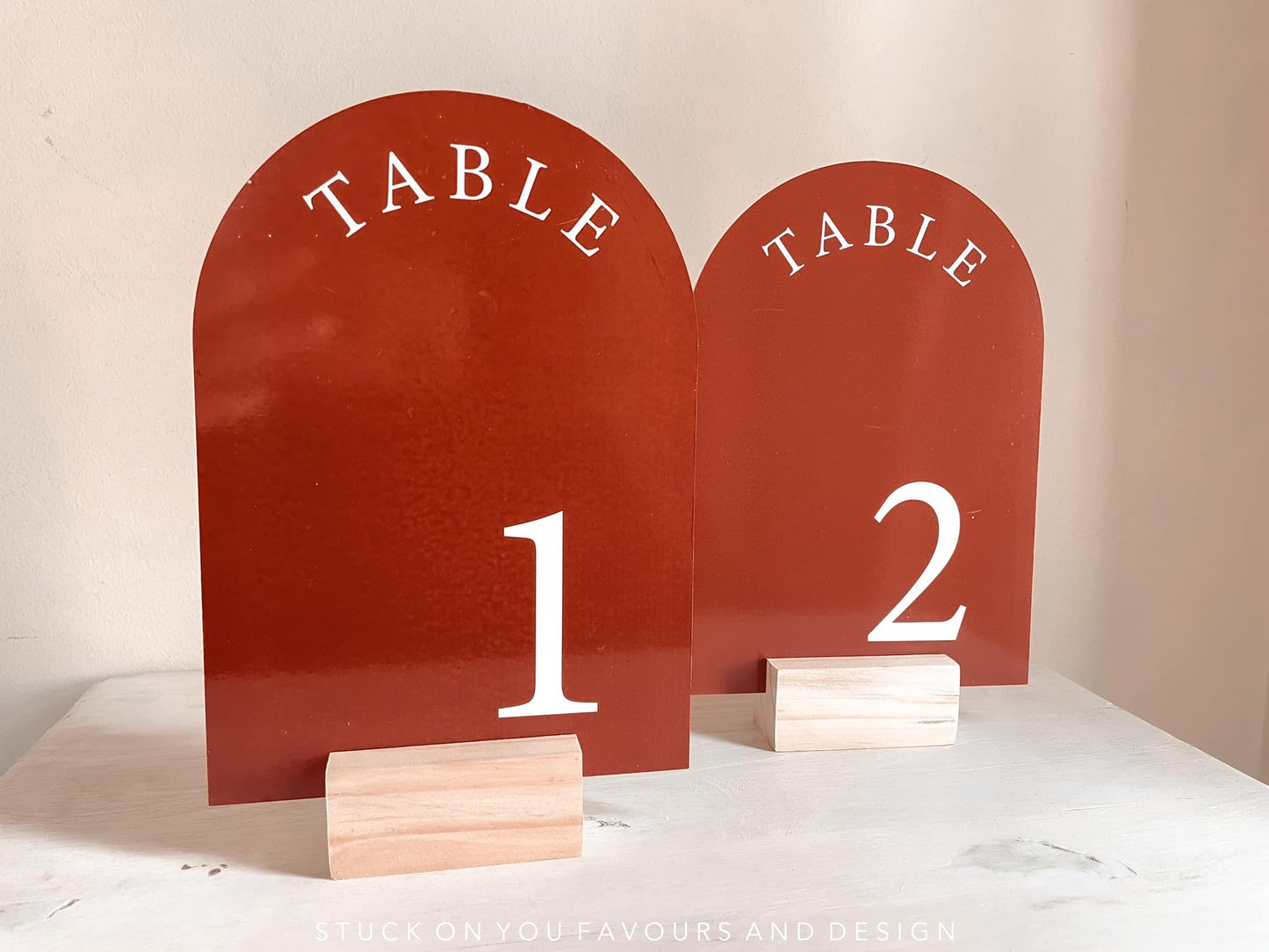 Colour Arch Table Number (Acrylic)