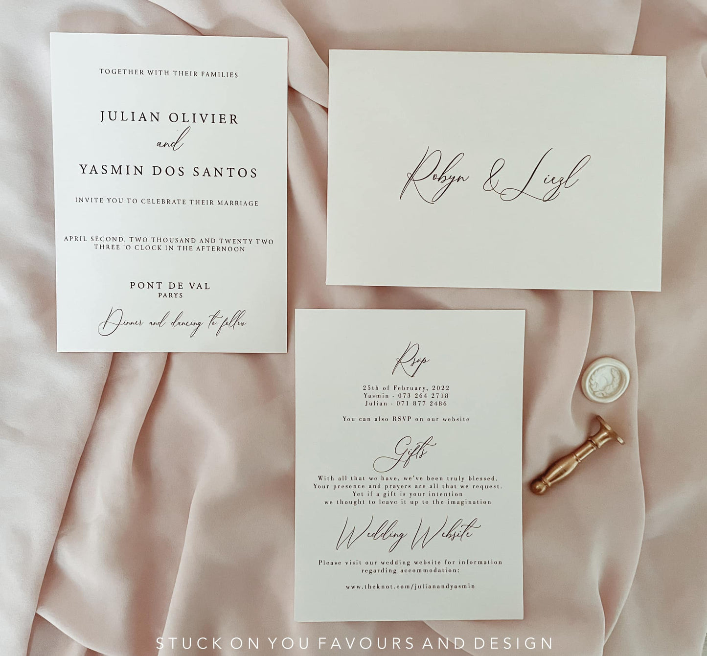 Minimalistic Invitation Set - Style Yasmin
