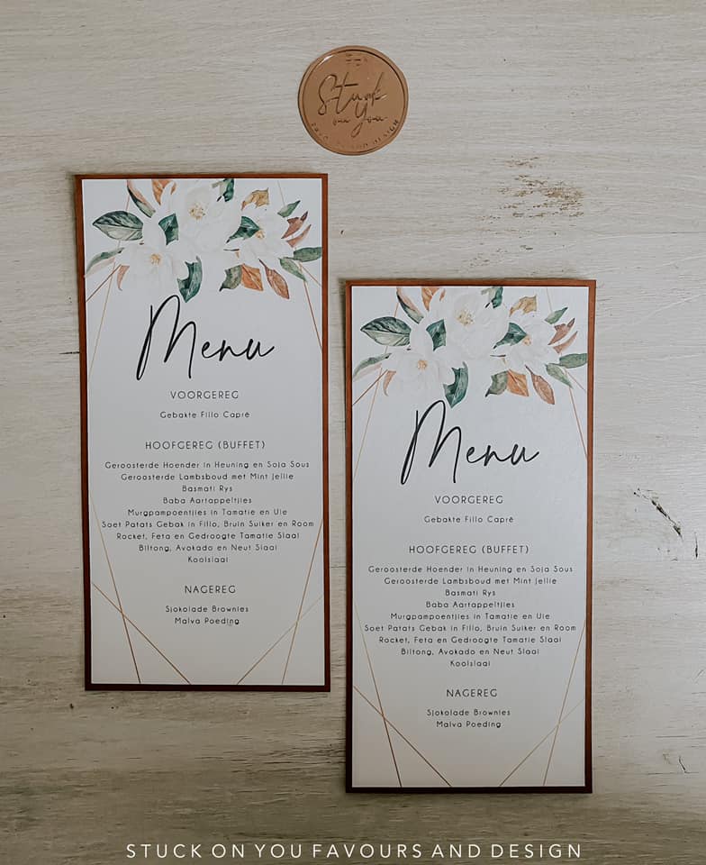 Magnolia Blooms Menu