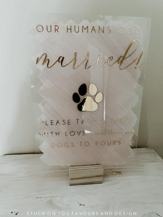 Our Humans Got Married! - A5 Table Talker