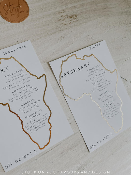 Africa Menu