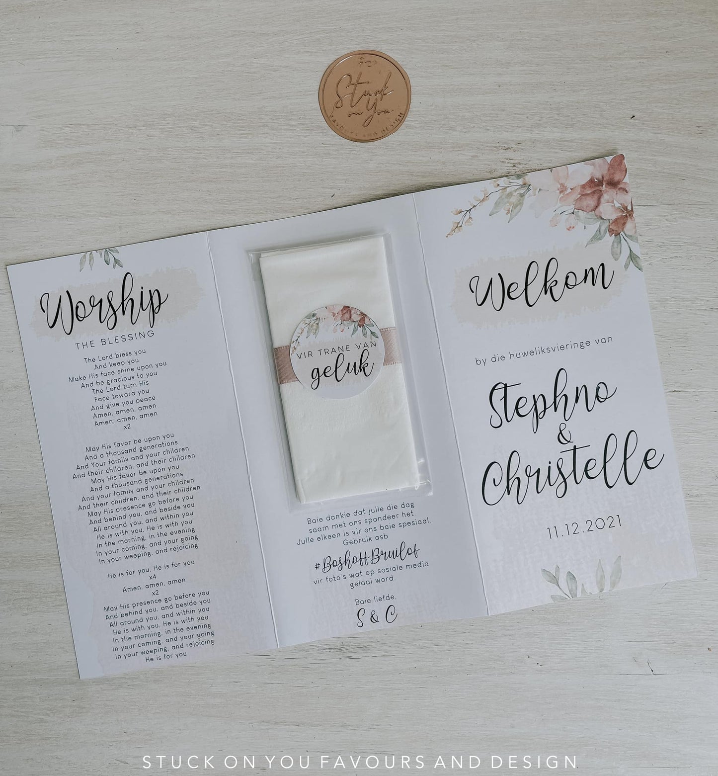 Pamphlet Program With Tissues