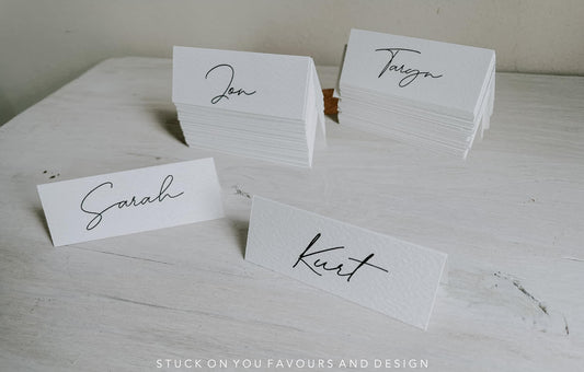 Minimalistic Tented Place Cards