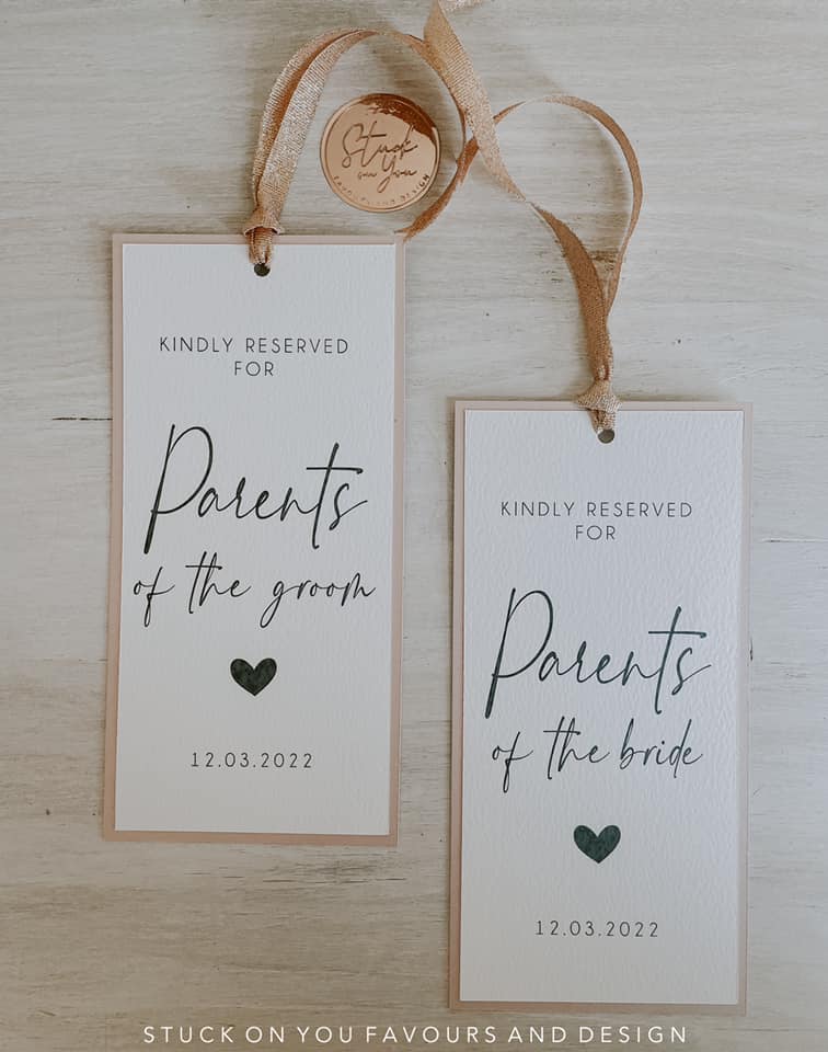 Basic Reserved Seating Card - Ceremony
