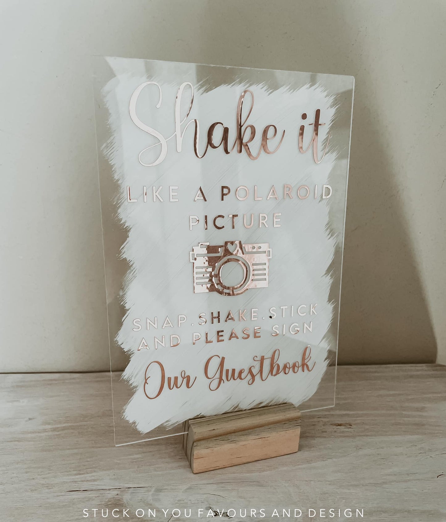 A5 Table Talker - Shake It Like A Polaroid Picture (Guestbook)