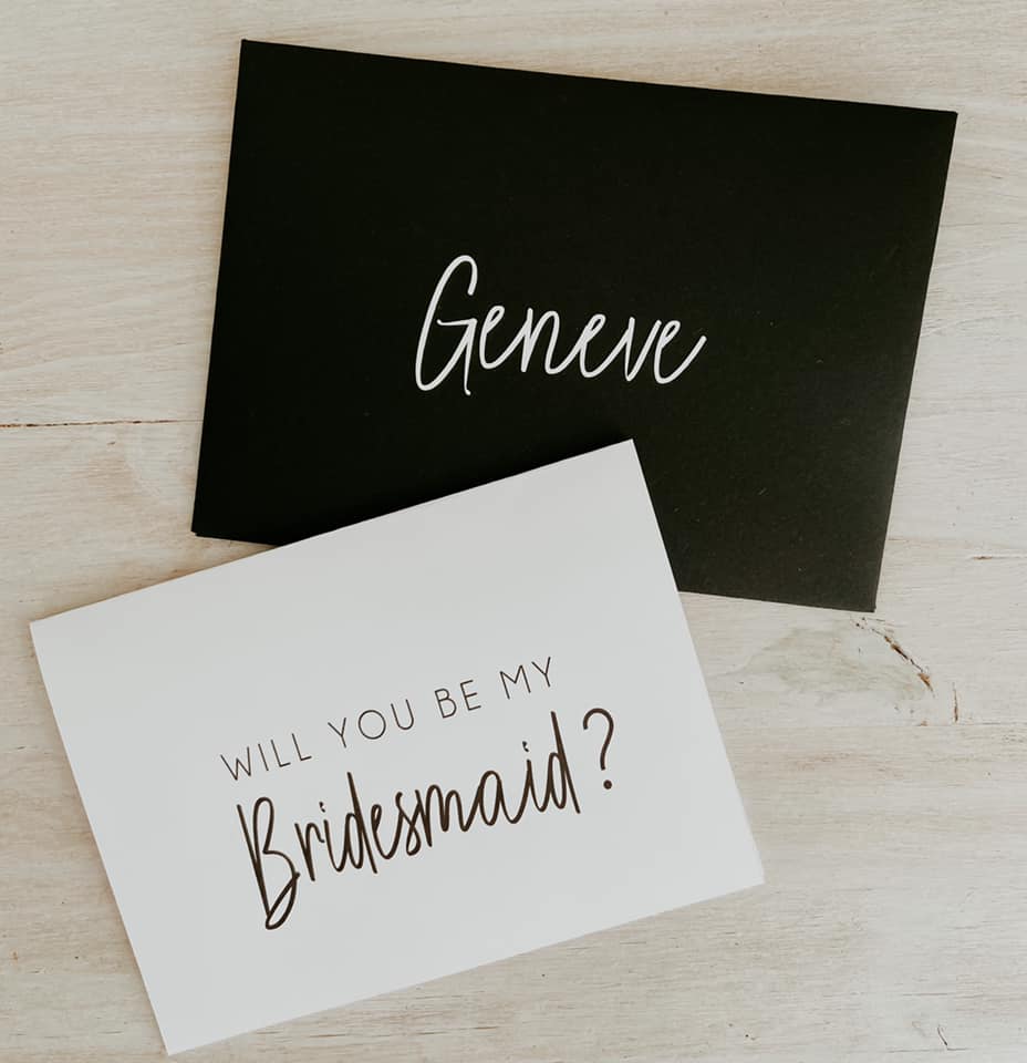 Bridesmaid Proposal Card