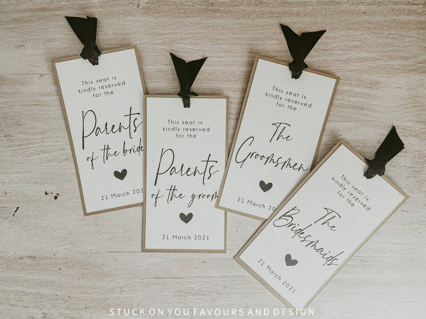 Basic Reserved Seating Card - Ceremony