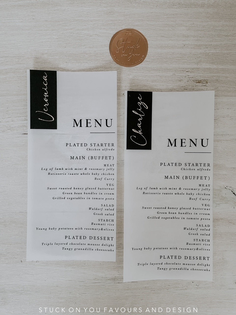 Black and Translucent Menu