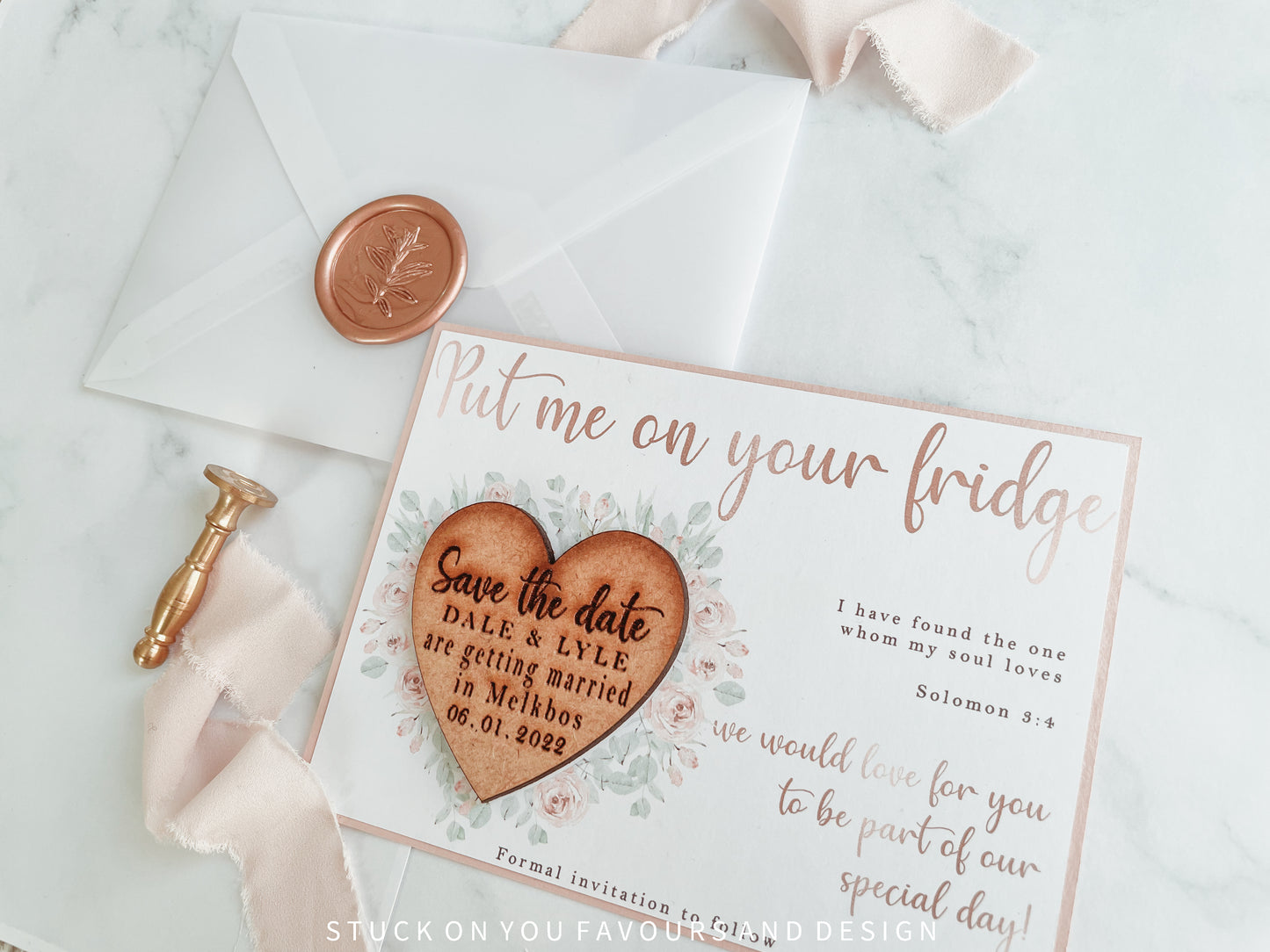Fridge Magnet Save The Date - Style Dale