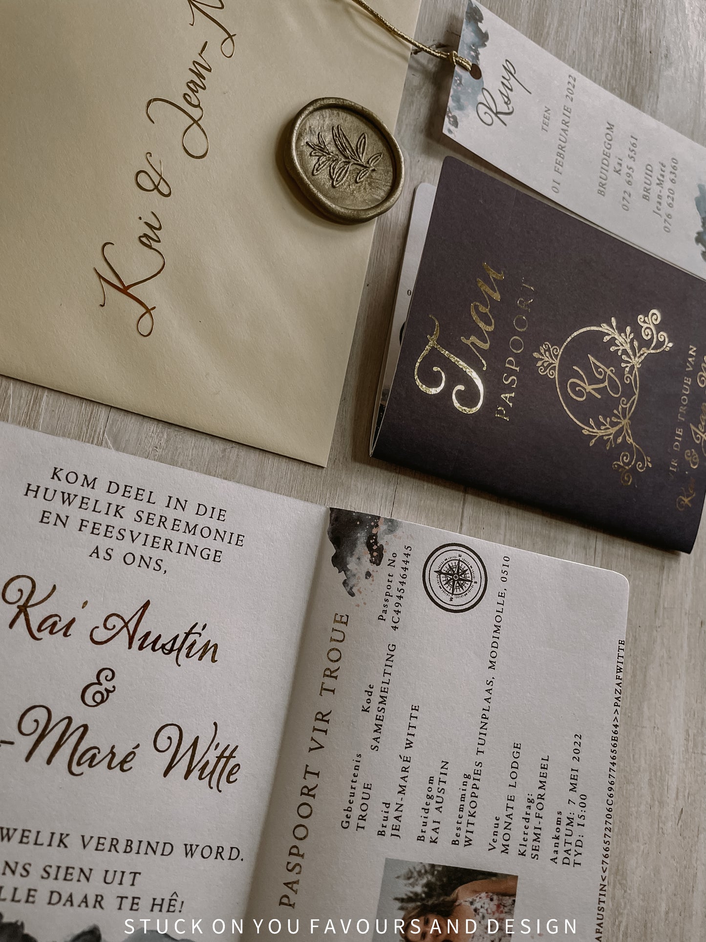Passport Invitation Set