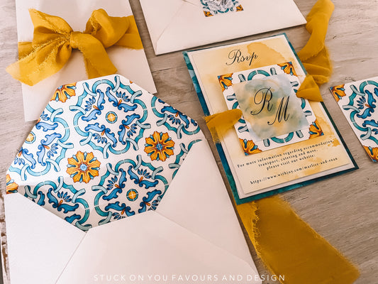 Cicilian Themed Invitation Set