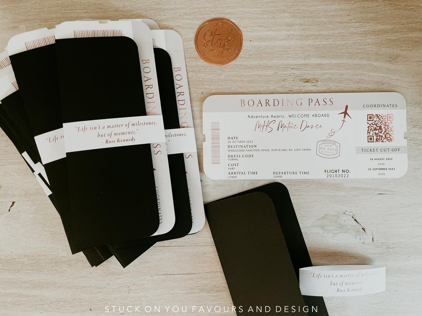 Boarding Pass Invitation Set