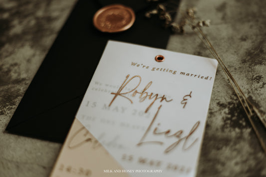 Modern Abstract Invitation Set