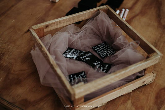 Black Acrylic Squares - Guestbook Alternative