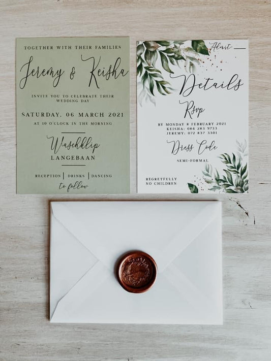 Greenery Invitation Set - Style Keisha