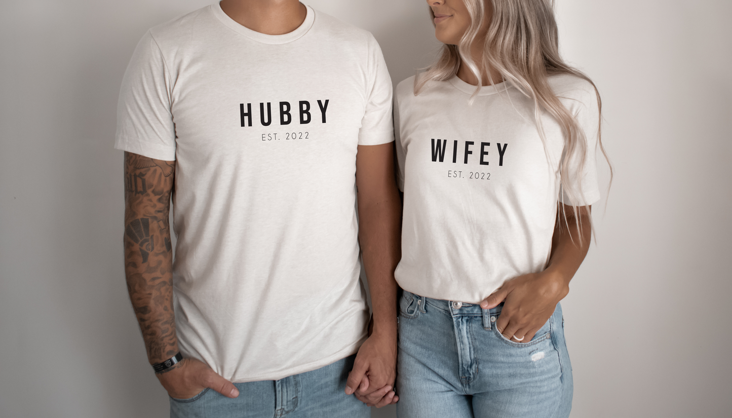 Hubbby & Wifey Couple Shirts